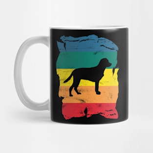 Goldador Distressed Vintage Retro Silhouette Mug